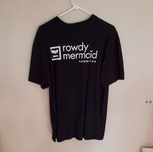 Rowdy Mermaid Kombucha Men's Large T-shirt Black